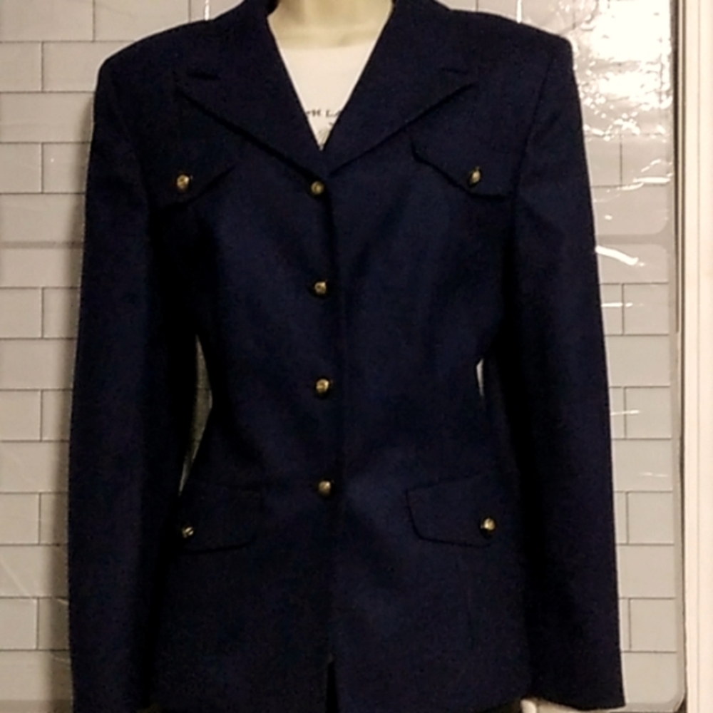Pendleton Navy Wool blazer Jacket vintage size 10